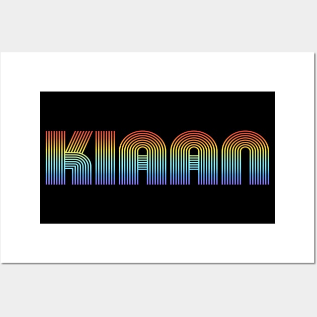 KIAAN Rainbow Style Family Name Wall Art by Salimkaxdew